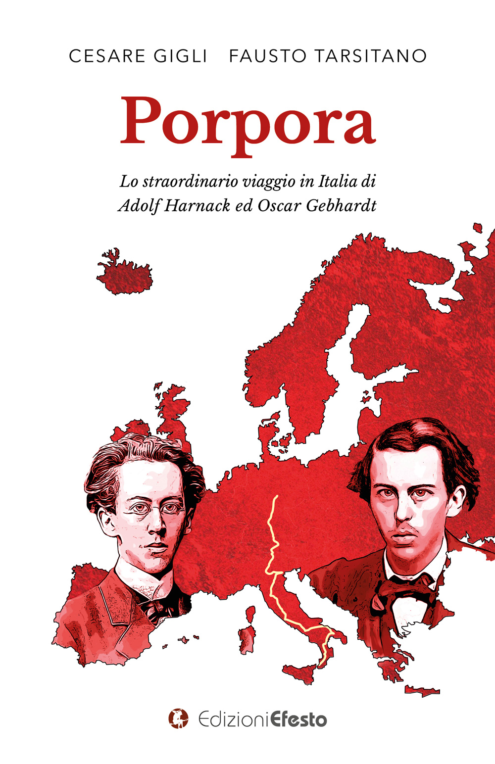 Copertina di Porpora, lo straordinario viaggio in Italia di Adolf Harnack ed Oscar Gebhardt